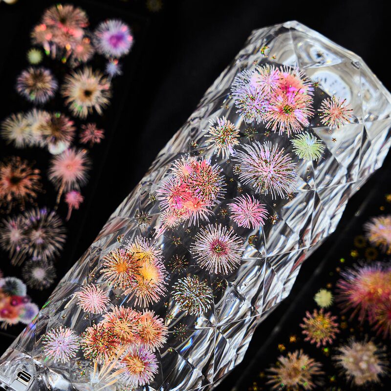 早泡PETフラットシールは昼シリーズの花火のテーマのように光り輝いています。|undefined
