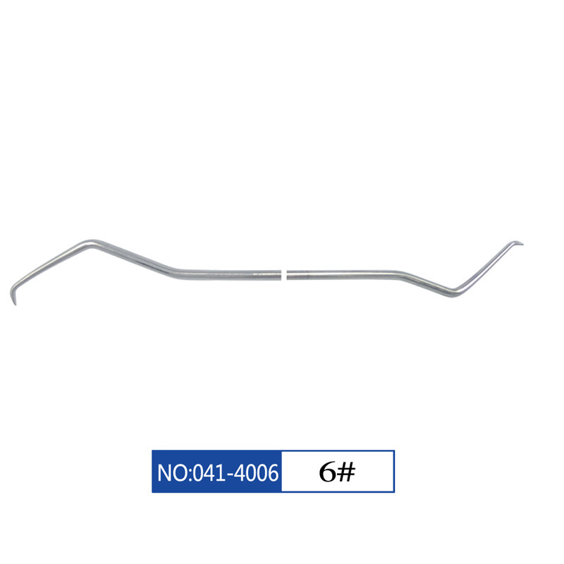 Sonda dental Star Tooth weirong aguja dental de acero inoxidable sin recubrimiento aguja dental limpia sonda dental palillos de dientes orales de un solo y doble cabeza