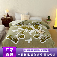 新款加厚保暖盖毯轻奢飞机头等舱航空毯空调毯车载办公室沙发毯子