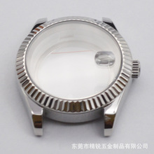手表定制生产304/316L不锈钢精钢日志狗牙圈表壳可根据机芯定制
