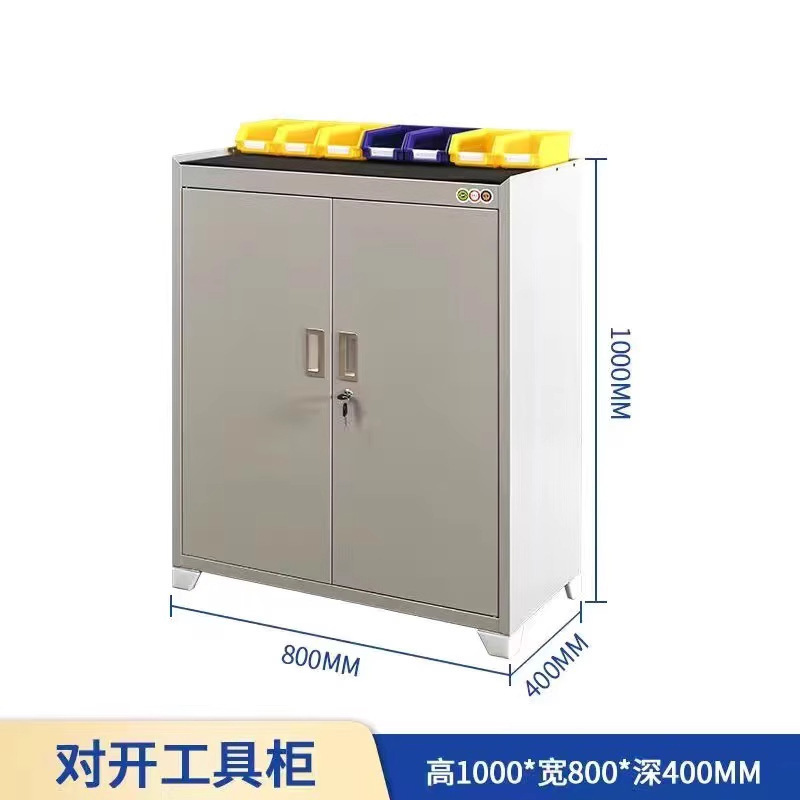 Gabinete de herramientas vehículo de herramientas multifuncional taller de fábrica armario de almacenamiento de herramientas de hardware de doble puerta gruesa reparación de automóviles