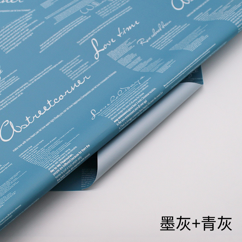 Papel de Envolver Rosa Estilo Coreano Plástico BOPP Impermeable para Ramo de Flores