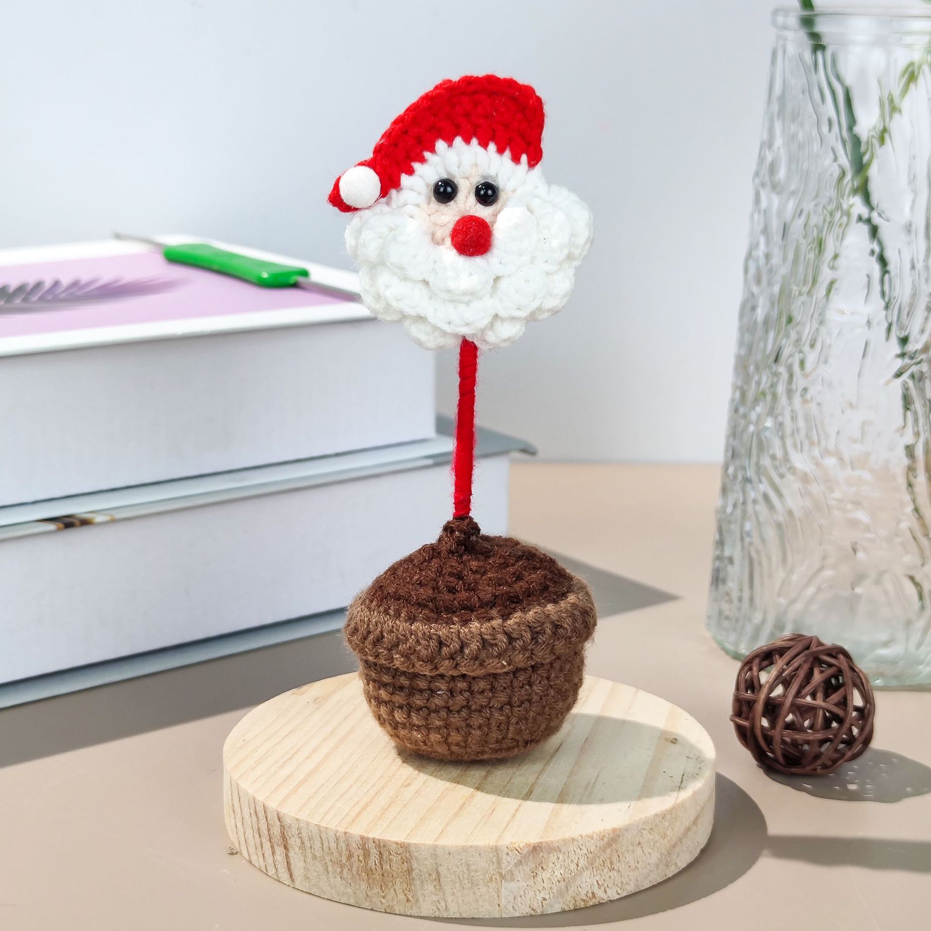 [완성된 작은 화분] 산타클로스 스타일 2