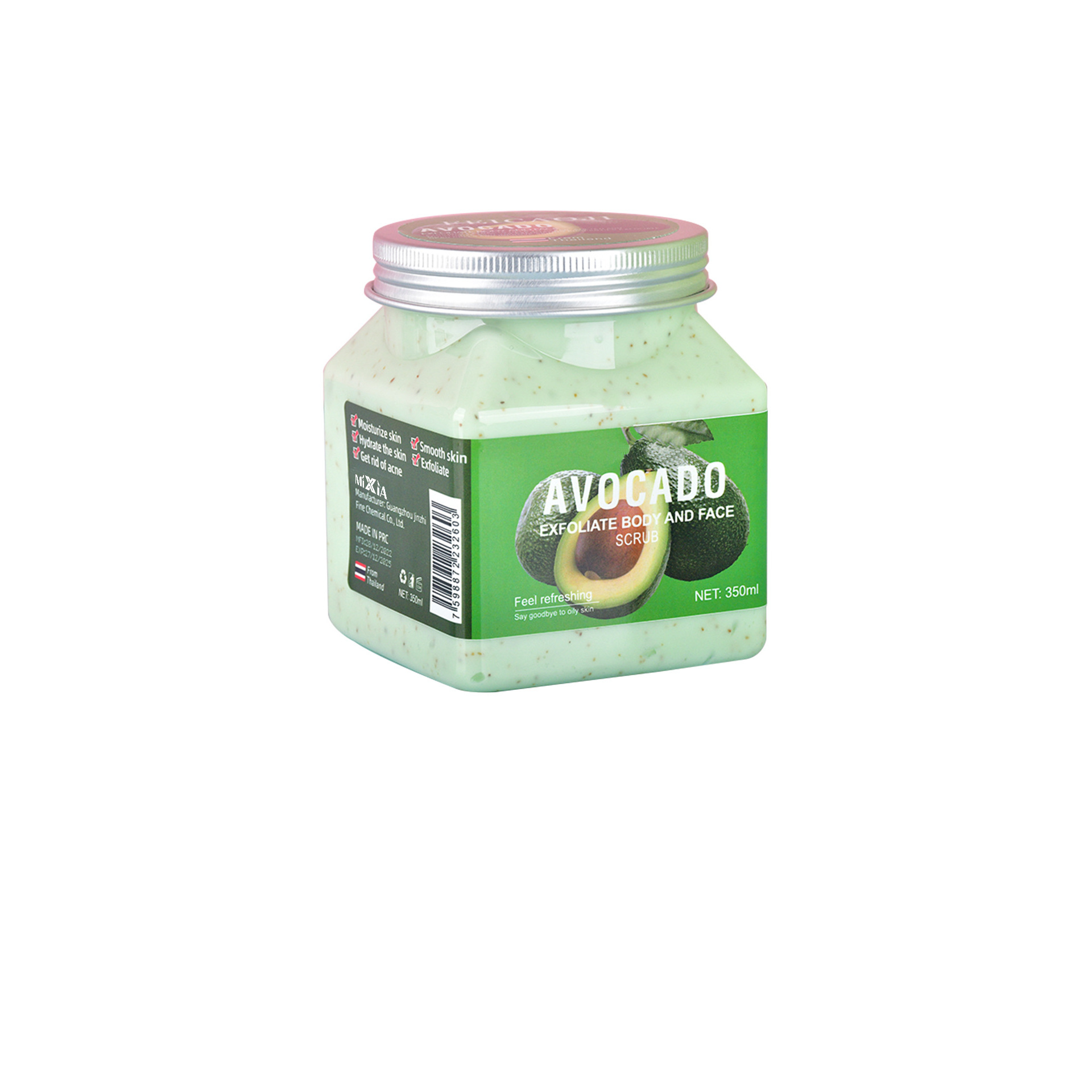 Exfoliante corporal transfronterizo para todo el cuerpo, exfoliante para piel de gallina, blanqueador, para baño, piel del cuerpo, exfoliante facial de sal marina, hidratante
