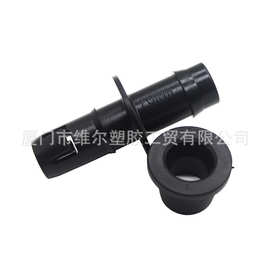 厂家直销 农业灌溉双钩直通防滴器微喷配件管件胶圈垫接头