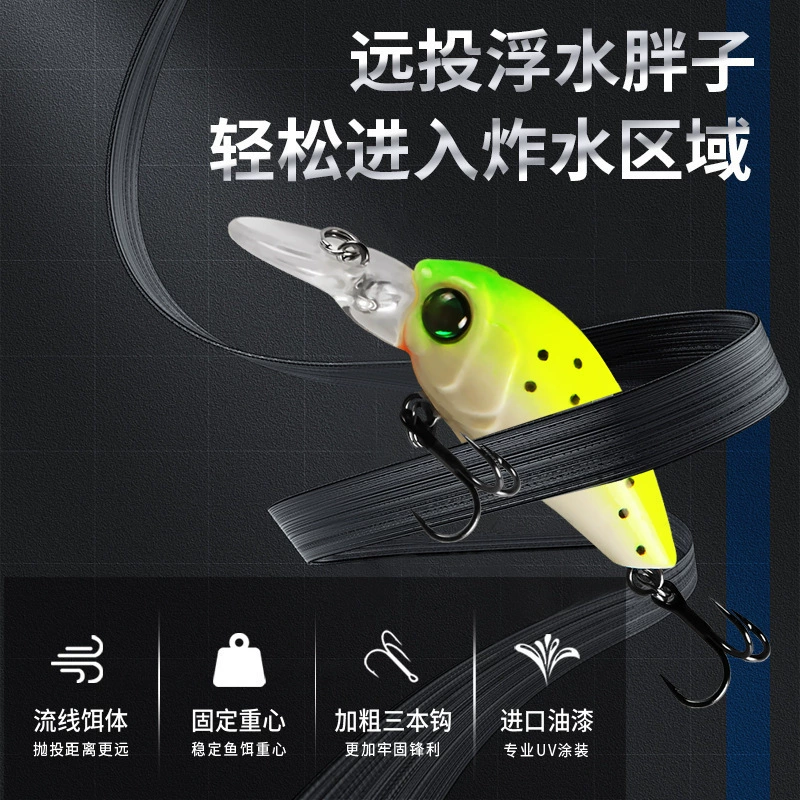 Bearking Xiong Wang Luya 35мм3.5г3.7г Мини жирная приманка для дайвинга 1.5м2м Жесткая наживка Luya