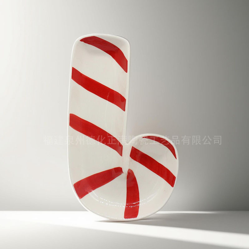 Foreign Trade Cross-Border Creative Ceramic Storage Jars Hand-Painted Candy Series Ceramic L-Shaped Plate Foreign Trade Cross-Border Creative Ceramic Storage Jars Hand-Painted Candy Series Ceramic L-Shaped Plate