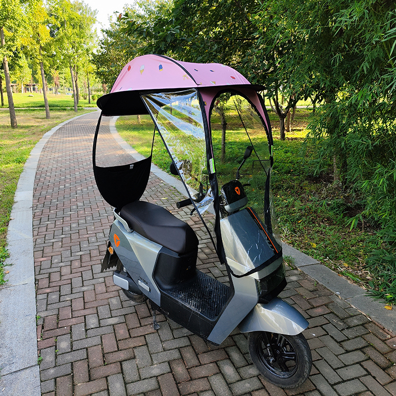 電気自動車用日よけ、新しい自転車用日よけ、オートバイ用バッテリーカー用フロントガラス、日よけ、雨よけ、車用傘|undefined