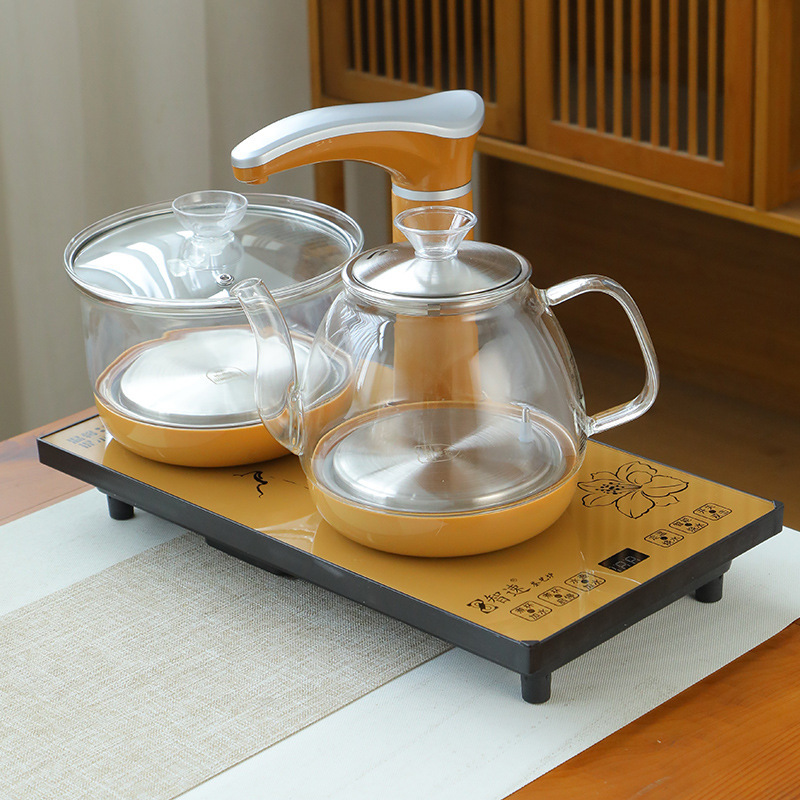 家庭用ケトルホスト埋め込み電磁茶ストーブ全自動給水オールインワンティーテーブルティーテーブルティーメイキング|undefined