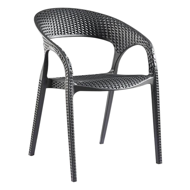 Mesas y sillas de balcón para exteriores, mesas y sillas de té de ratán de plástico PP, sillas de ratán de estilo nórdico para ocio al aire libre, venta al por mayor del fabricante.