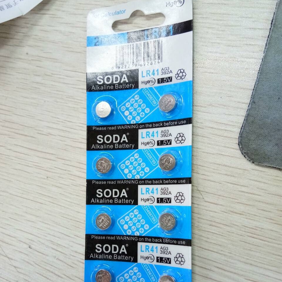 批发  AG3纽扣电池 LR41电子  1.5v
