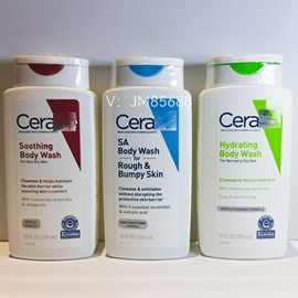 跨境Cera适乐Ve肤SA水杨酸沐浴露去角质鸡皮闭口粉刺痘油肌296ml