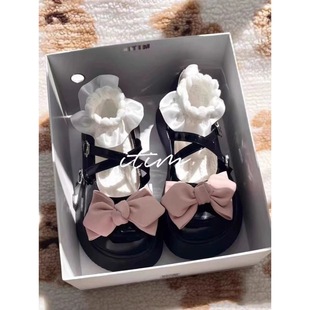 Children's Mary Jane small leather shoes Japanese girls jk big toe shoes 2024 summer spring bow girls' single shoes
