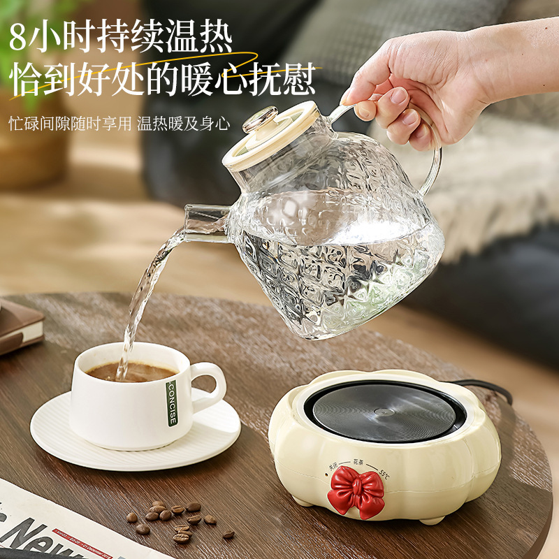 跨境多功能全玻璃养生杯家用分体式带茶漏煮茶壶办公室烧水养生壶|undefined