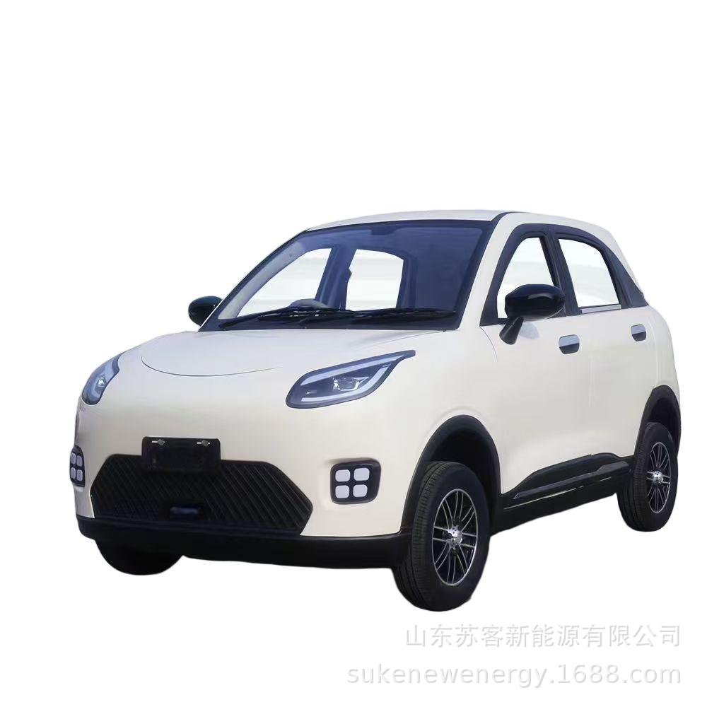 苏客新款小型电动四轮车 方向盘学校接送孩子全封闭电动四轮车