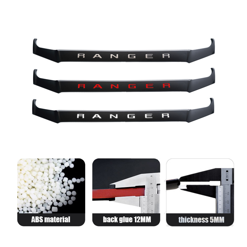 TXR aplicable Ford Ranger cubierta de coche moldura modificación Ranger Front Hood Ornament