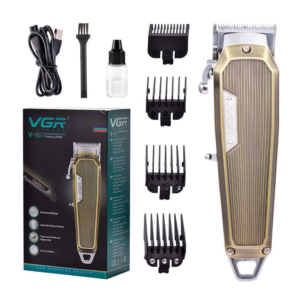 Tagliacapelli retrò in metallo, alta potenza, display digitale LCD, elettrodomestico per la cura personale e la casa._voghion.com