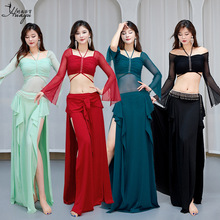 华宇肚皮舞服装2025秋冬新款东方舞蹈表演出服遮肚练习班服套装女