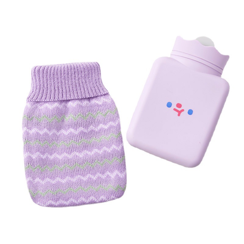 Cubierta de lana bolsa de agua caliente jacquard bolsa de agua caliente de lana cubierta de punto bolsa de agua caliente cubierta de lana