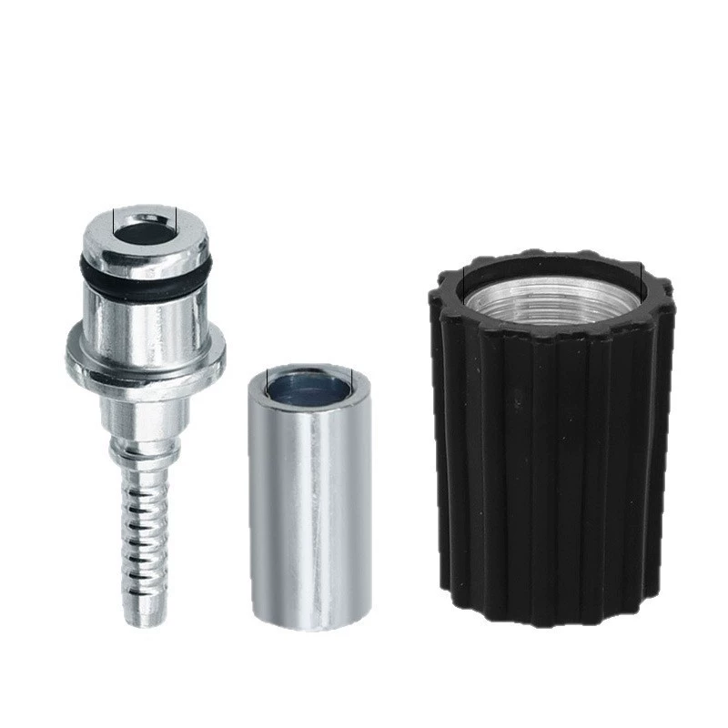 3 -piece car washing machine high -pressure tube joint M14 bump m22*1.5 thread insertion core 14/15 high pressure tube joint