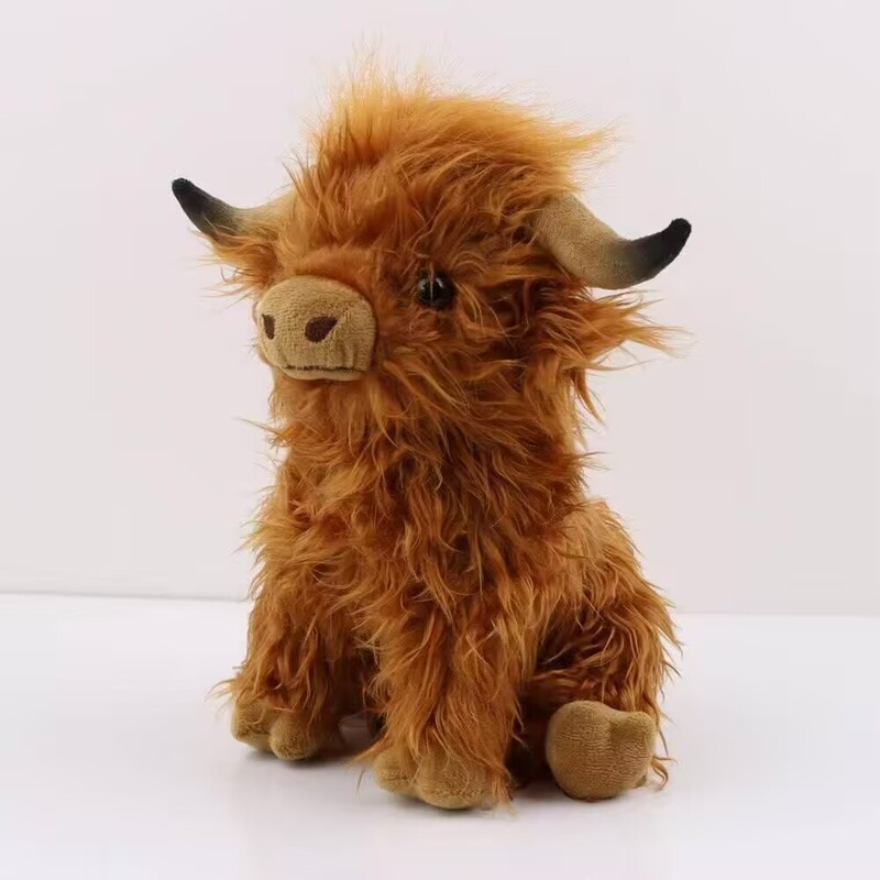 国境を越えた新製品ネット赤Highland Cowはスコットランド高地の牛のぬいぐるみのぬいぐるみの卸売りをシミュレートした|undefined