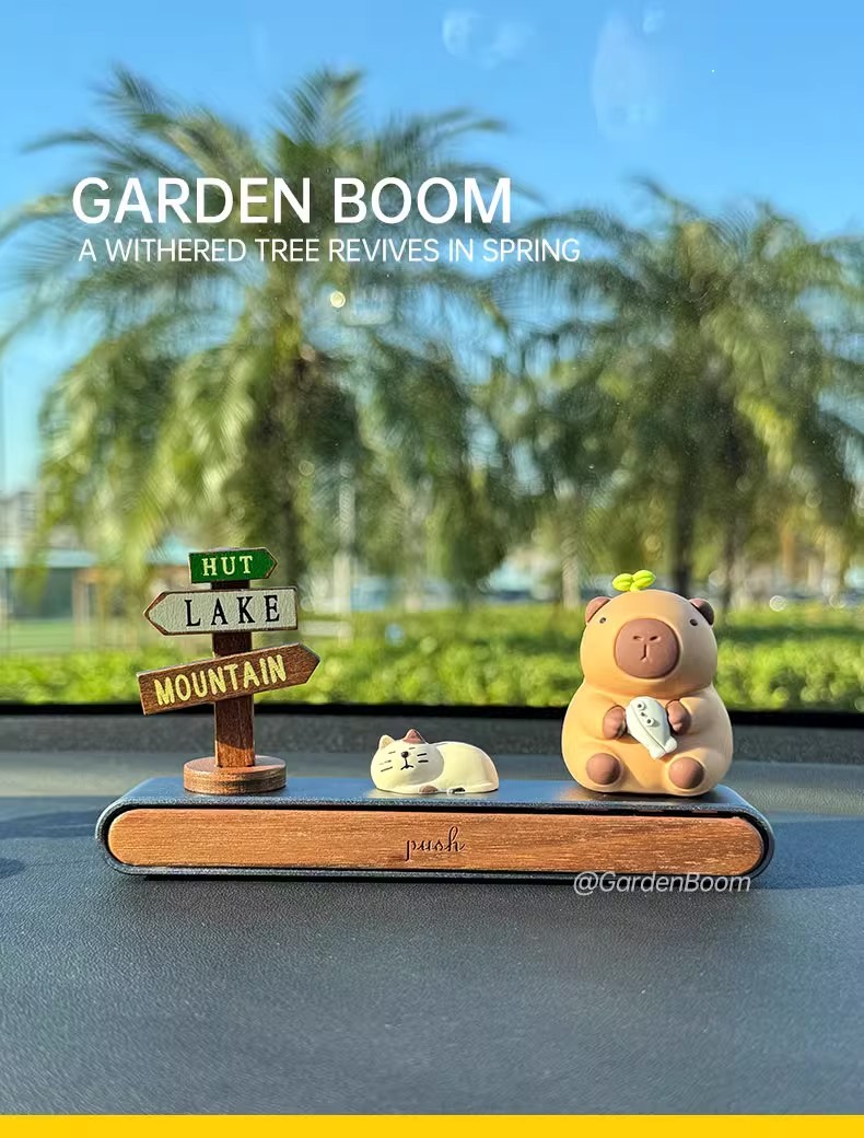 Car Temporary Parking Number Plate, Cute High-End Car Moving Phone Plate, Creative Decorative Ornaments in the Car