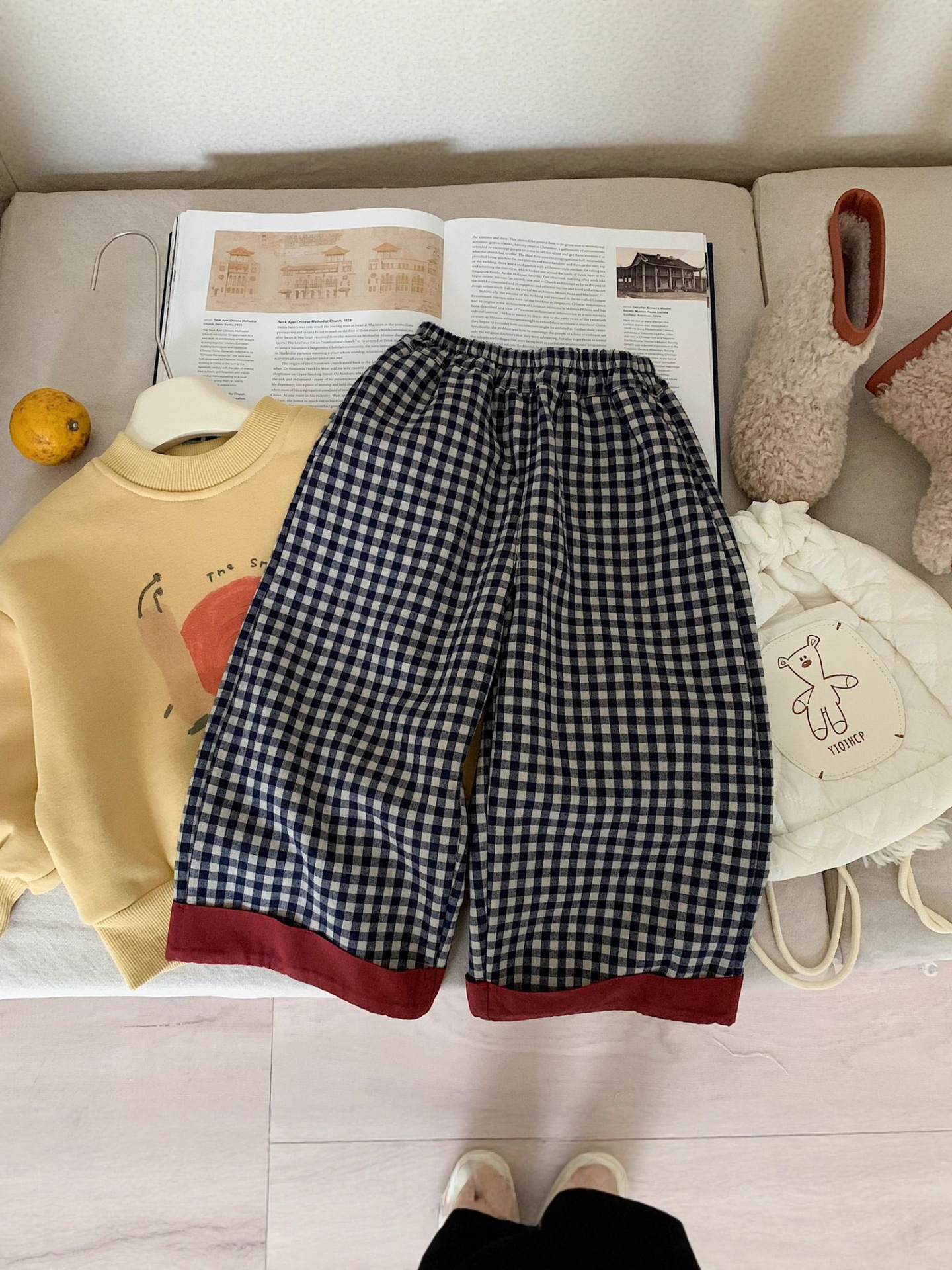Children's fleece winter trousers for boys