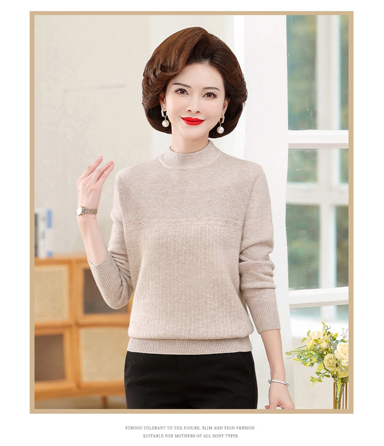 E5869 640K ÁO LEN NỮ TAIRYA ÁO LEN MÙA XUÂN THU ĐÔNG TRUNG NIÊN DÀY ẤM THỜI TRANG NỮ G02 SẢN PHẨM MỚI