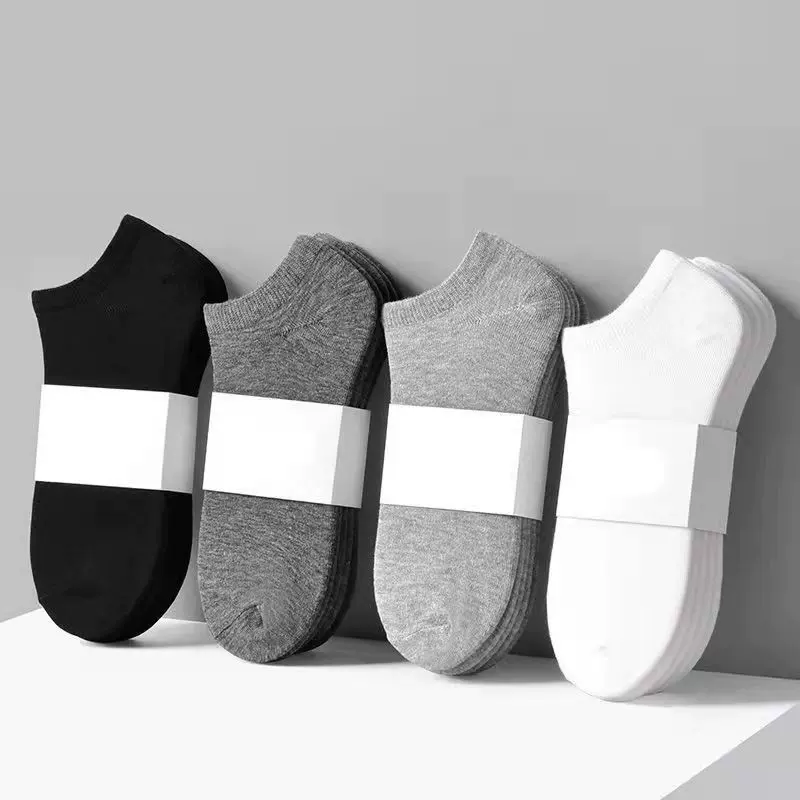 一件代发男女夏季款防臭吸汗男式袜子黑白灰袜子薄男款棉袜socks