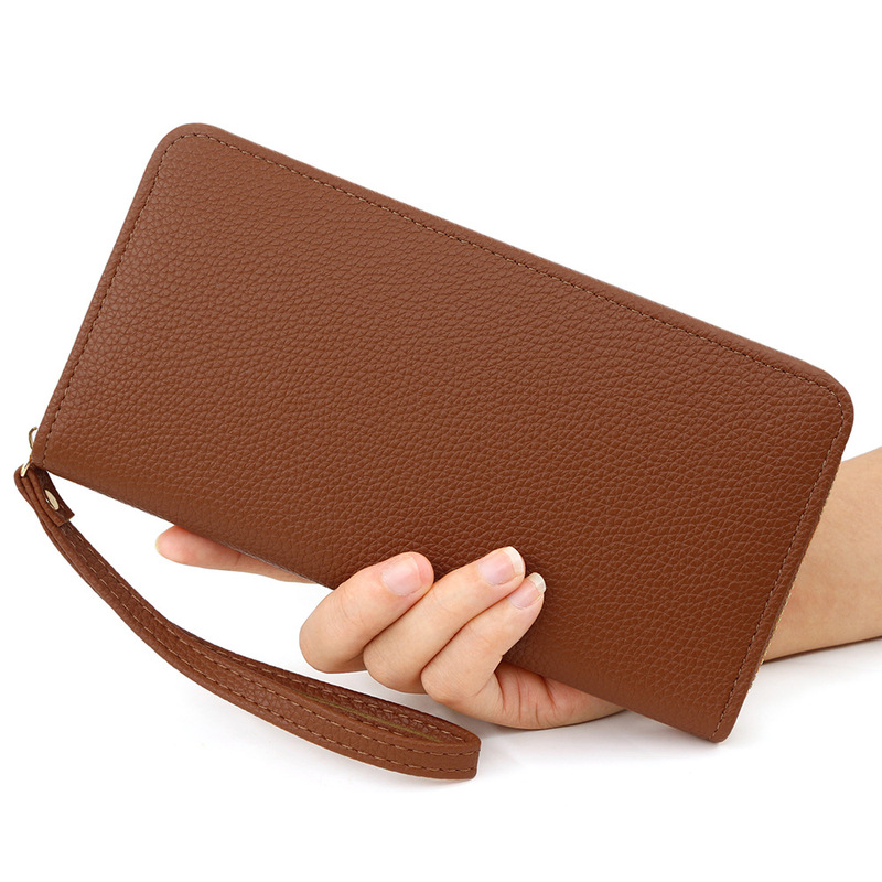 Wallet ladies long solid color wallet new fashion mobile phone bag large capacity change zipper clutch bag wholesale Wallet ladies long solid color wallet new fashion mobile phone bag large capacity change zipper clutch bag wholesale