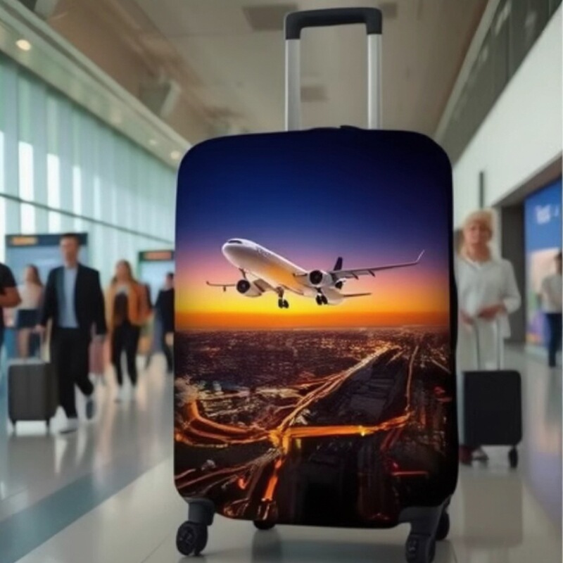 Foreign Trade New Fashion Printed Suitcase Cover Trolley Case Elastic Dust Cover Suitcase Protective Cover Pod