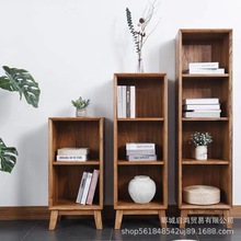 榆木书柜新中式实木展示柜古董博古架实木简约置物架榆木陈列柜