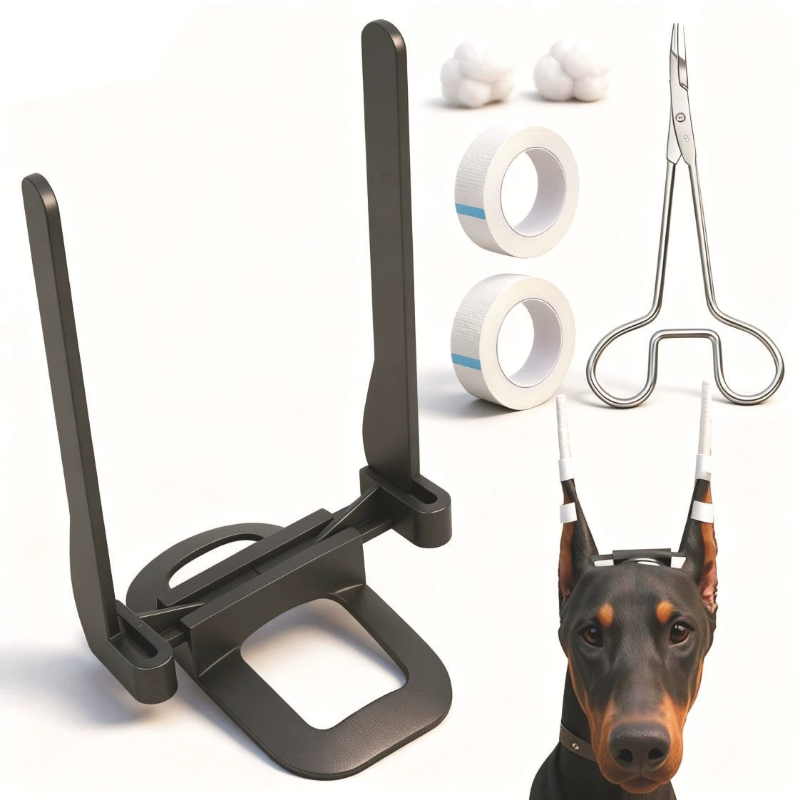 Вертикальное оборудование для ушей Инструмент для ухода за ушами Доберман костюм для ушей рамы собаки фиксированная поддержка Коррекция Вертикальный инструмент