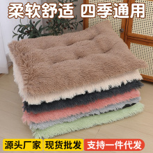 跨境热卖款宠物床狗狗加厚睡垫冬季保暖猫咪睡垫狗窝长毛绒狗垫子