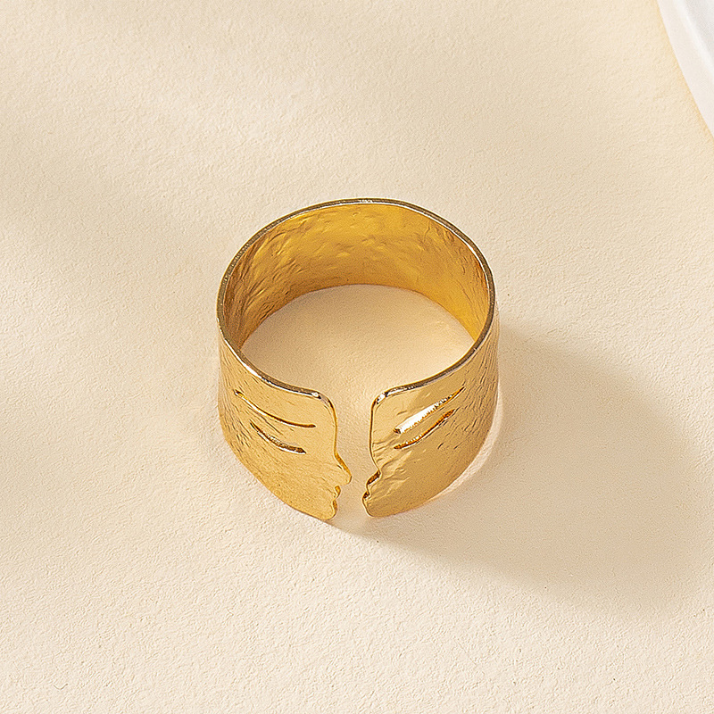Geometric Pattern Women's Gender Retro Geometric Alloy Plating Women's Open Rings
