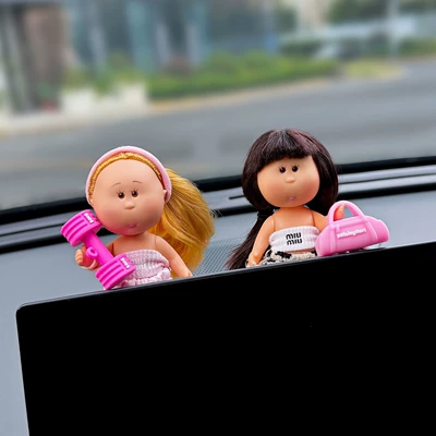 Decoration Cute for Girls, Car ornaments - screen-model-yoga-potato-sister-shopping-potato-sister