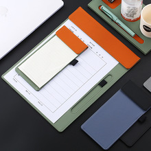 板夹定制皮质会议垫文件夹板签字垫板板收银点餐夹板夹杯托套装