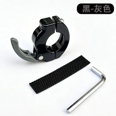 Hook for Hanging Items — Helmet lock - metal-invisible-hook-black-gray-round