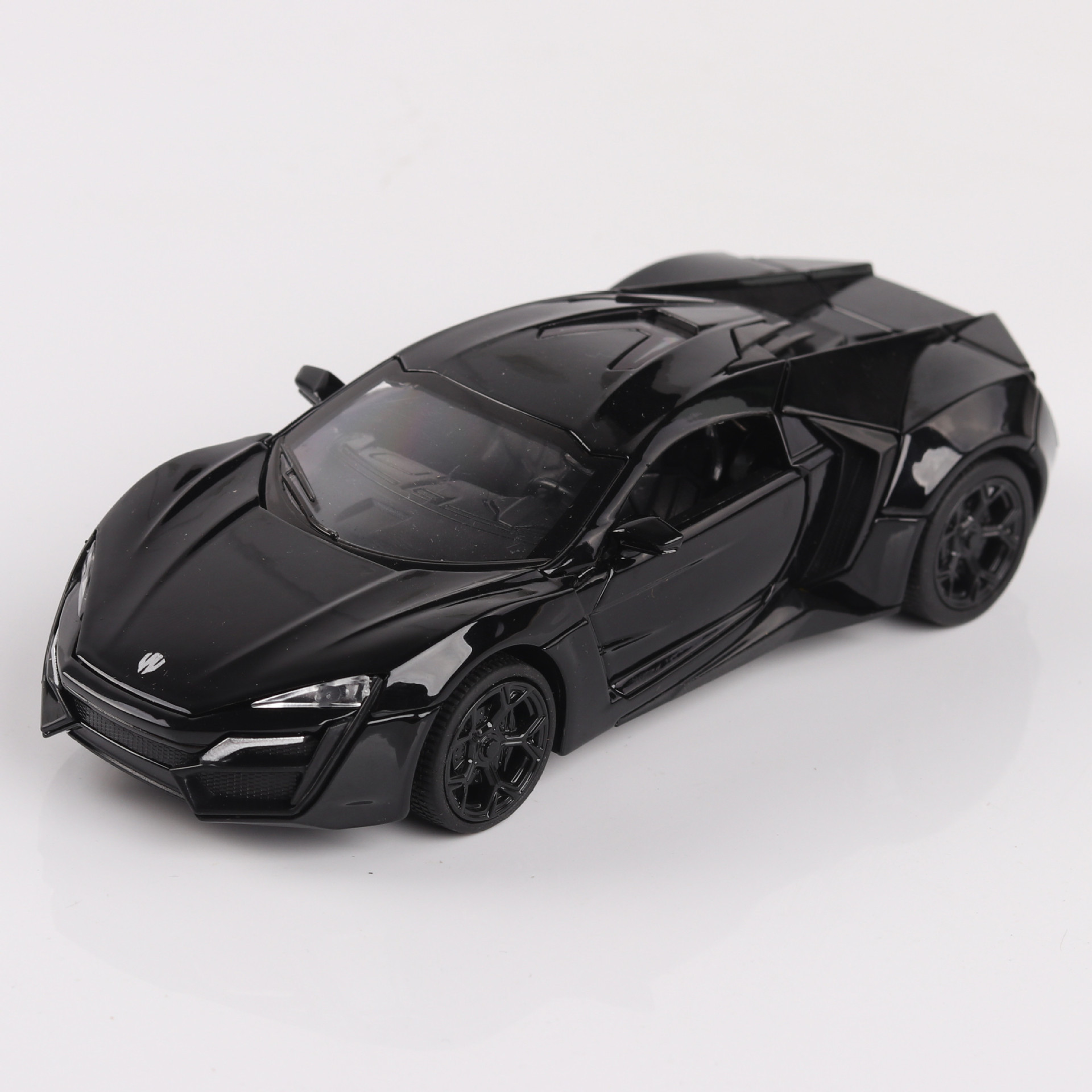 Modelo de coche de aleación Jianyuan 1:32 Laiken coche deportivo Tire hacia atrás con sonido y Luz Juguetes coche deportivo música modelo decoración colección