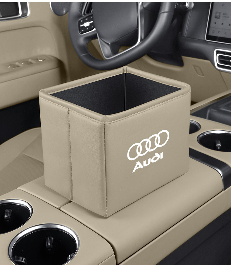 Suitable for Audi A6L/A4L/Q5L/A7/Q3/A3 Car Storage Box Foldable Trash Can Storage Box