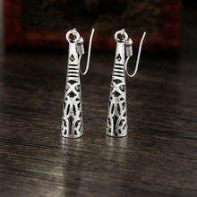 素馨跨境欧美复古镂空图腾耳环女 时尚简约波西米亚风耳饰批发