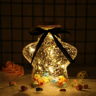 Creative Luminous Bottle Five-Star Bottle Wishing Bottle Birthday Valentine's Day Gift Graduation Gift
