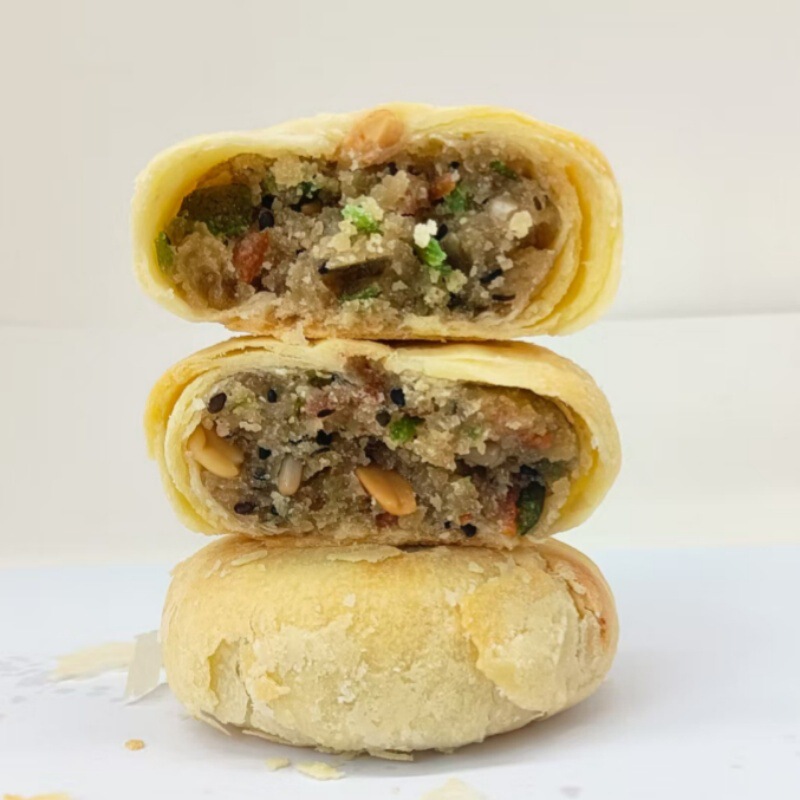 椒盐香葱月饼老式中秋月饼经典零食糕点椒盐香葱月饼|undefined