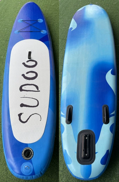 Inflatable SUP Paddle Board, 320×76×15 cm, Lightweight Foldable Stand-Up Board