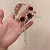 Ponytail from pearl with tassels, hairgrip, hairpins, hair accessory, wholesale