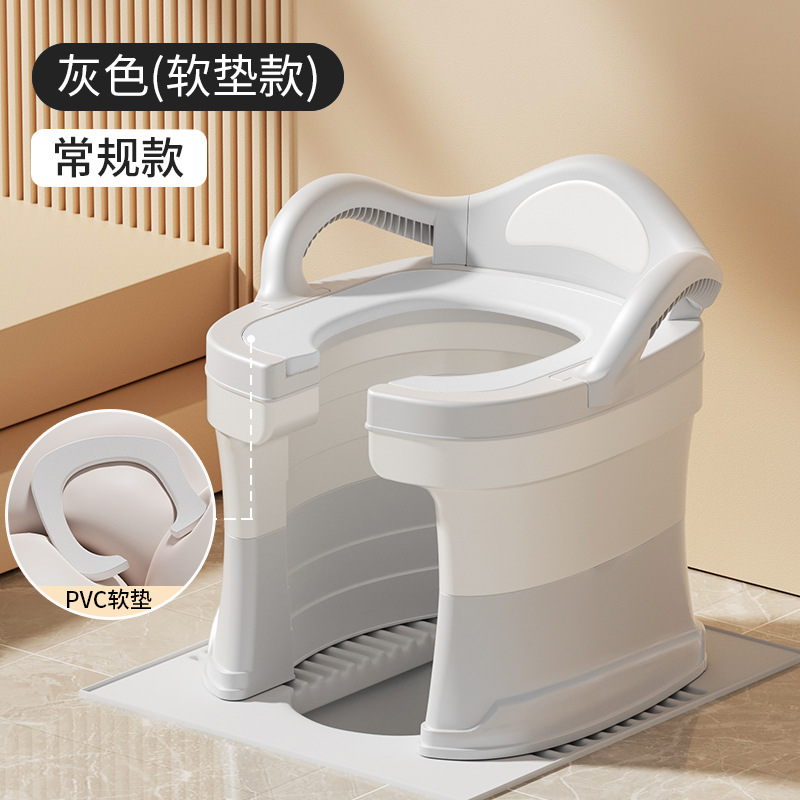Silla Inodoro Portátil para Baño de PP Antideslizante para Ancianos y Embarazadas image 9