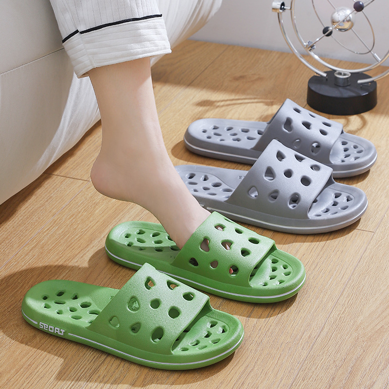 室內浴室洗澡拖鞋女防滑家用瀝水鏤空漏水酒店賓館加大碼涼拖鞋男