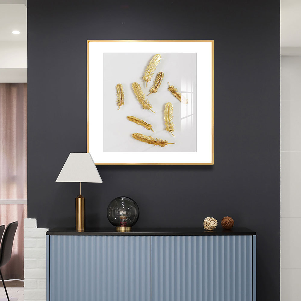 Pintura de diamante estrella moderna luz lujo salón sofá Fondo pared pintura decorativa pasillo colgante pintura Restaurante elegante americano pintura de porcelana de cristal