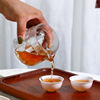 Glass Dogo Cup Thick heat -resistant single Japanese -style tea utensil accessories transparent tea sea square tea device