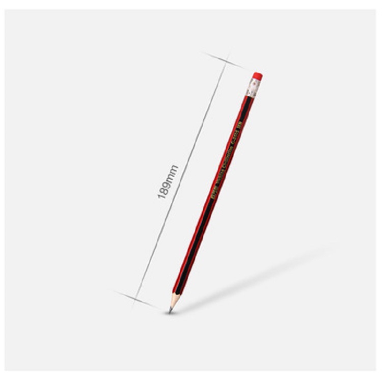 金万年G-2605 G-2606 G-2607 学生椴木红抽黑条HB木杆铅笔 12支装